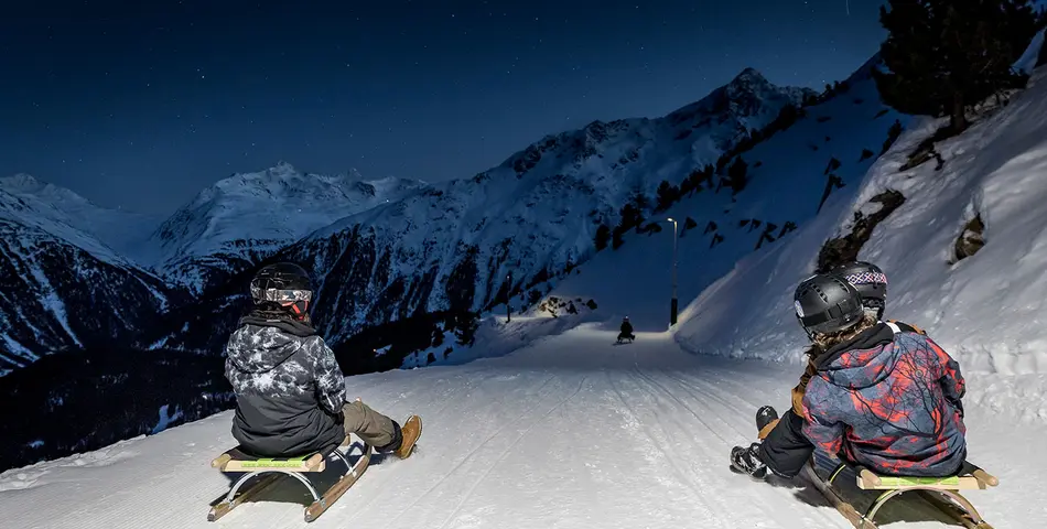 Rodelspaß in Sölden
