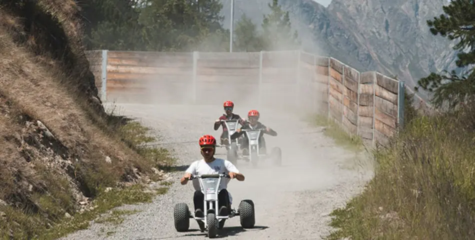 Action für die ganze Familie mit den Mountaincarts in Sölden Ötztal