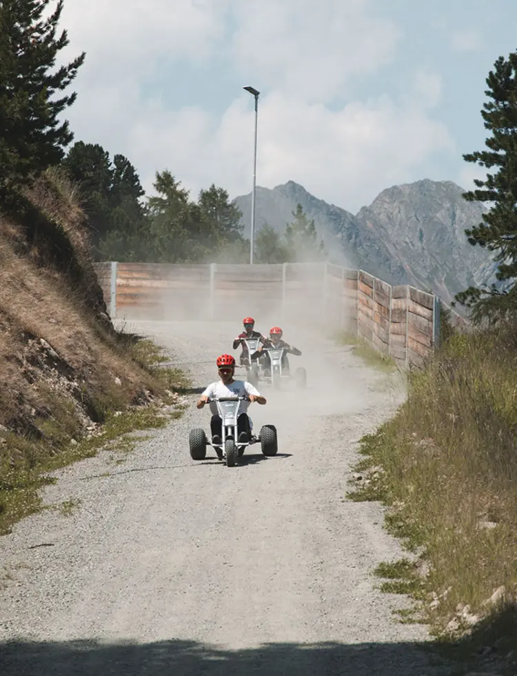 Action für die ganze Familie mit den Mountaincarts in Sölden Ötztal