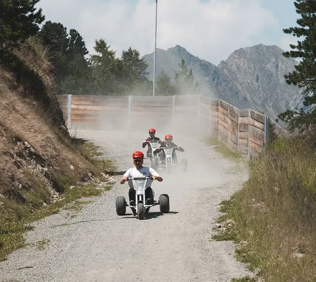 Action für die ganze Familie mit den Mountaincarts in Sölden Ötztal