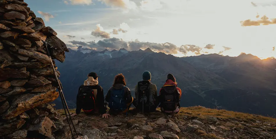 Sonnenaufgang in den Ötztaler Alpen