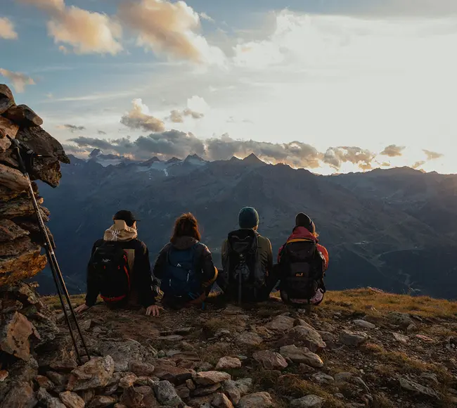 Sonnenaufgang in den Ötztaler Alpen